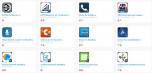 BlackBerry Marketplace hiện cung cấp hơn 100 ứng dụng cấp doanh nghiệp