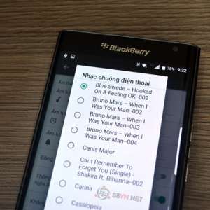 Hướng dẫn cài đặt nhạc chuông tùy chỉnh trên BlackBerry Android?