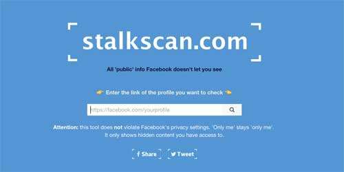 Stalkscan Cách xem comment của người khác trên Facebook qua Stalkscan
