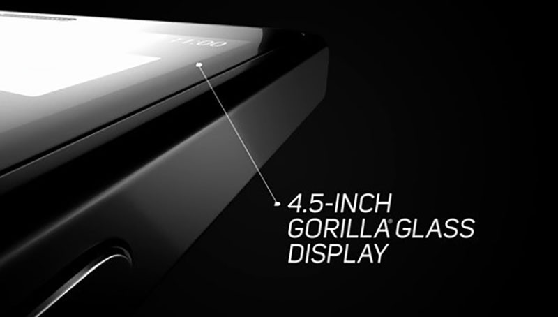 Màn hình backberry key2 được bảo vệ một lớp kính Gorilla Glass