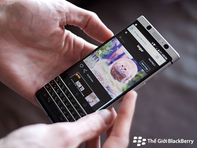 Phần mềm được cập nhật cho blackberry keyone