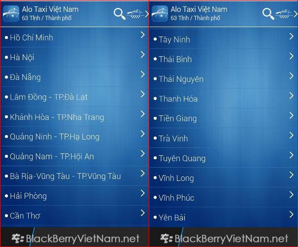 Ứng dụng Alo Taxi Việt Nam