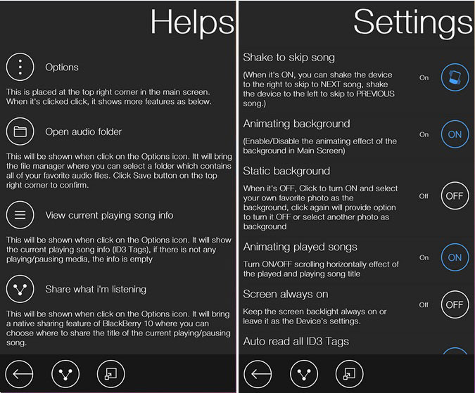Monodio (0.99$) dành cho blackberry passport