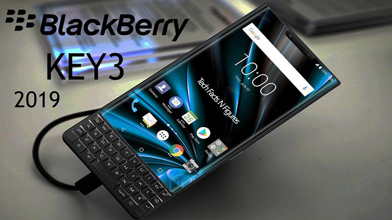 Màn hình của blackberry key3 được nâng tầm