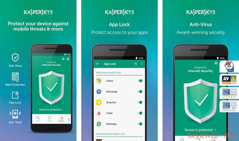 Cách diệt virus trên điện thoại bằng phần mềm Kaspersky Internet Security