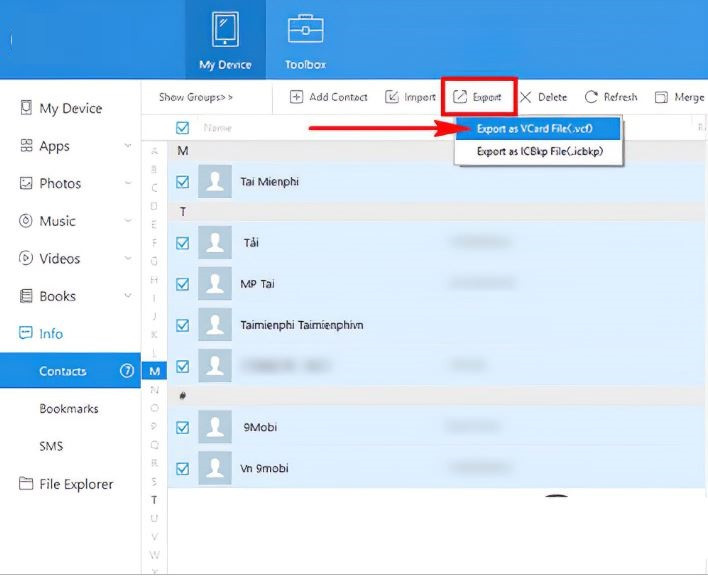 Cách chuyển danh bạ từ máy sang sim