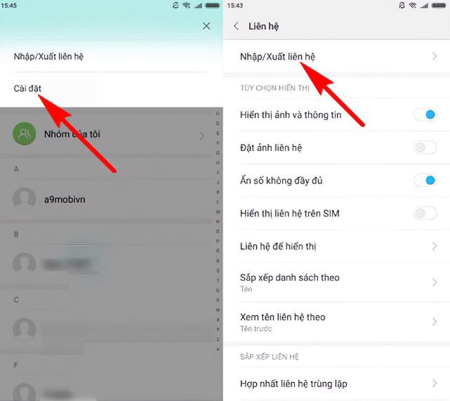 Cách chuyển danh bạ từ máy sang sim